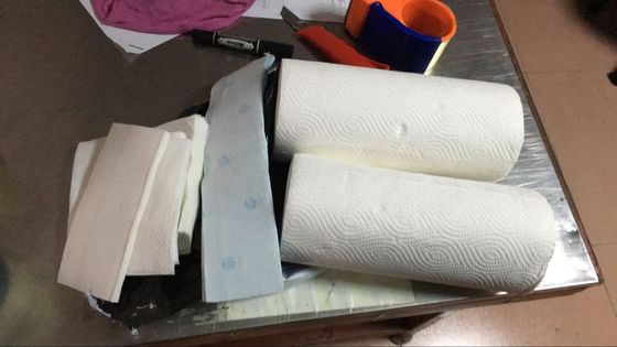 CE che riavvolge il rotolo di carta igienica riciclato dimensione di 500mm che fa macchina